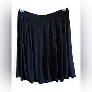 Eileen Fisher Black Viscose Jersey Pencil Skirt M Minimalist Quiet Luxury